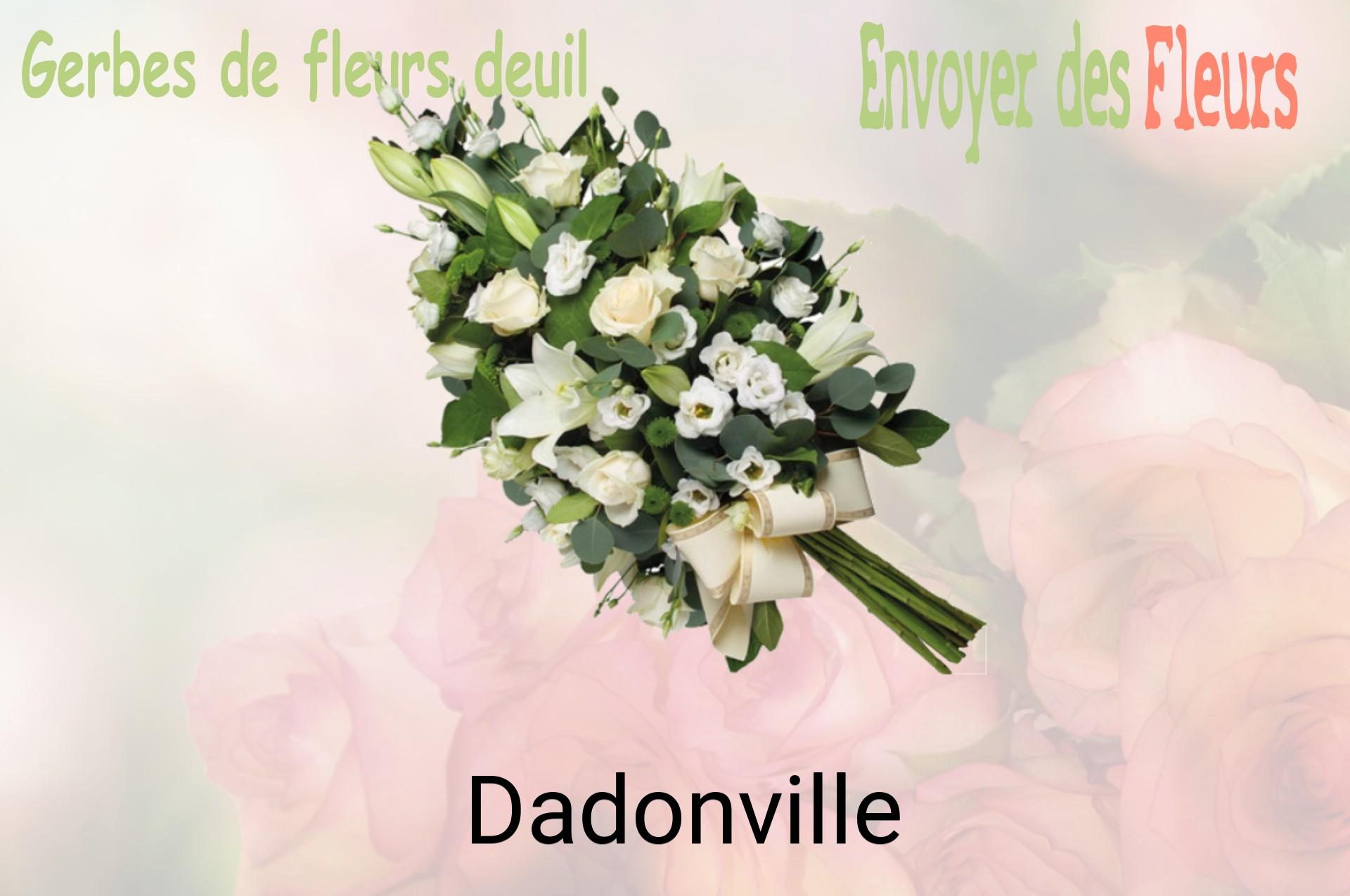 Gerbe de fleurs de deuil livrée à Dadonville